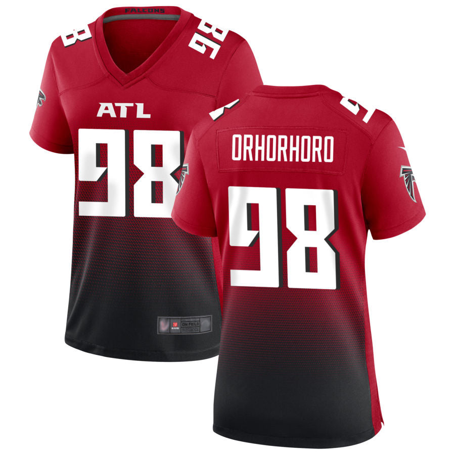A.Falcons #98 Ruke Orhorhoro Player Red Home Game Football Jerseys football jersey product view 1
