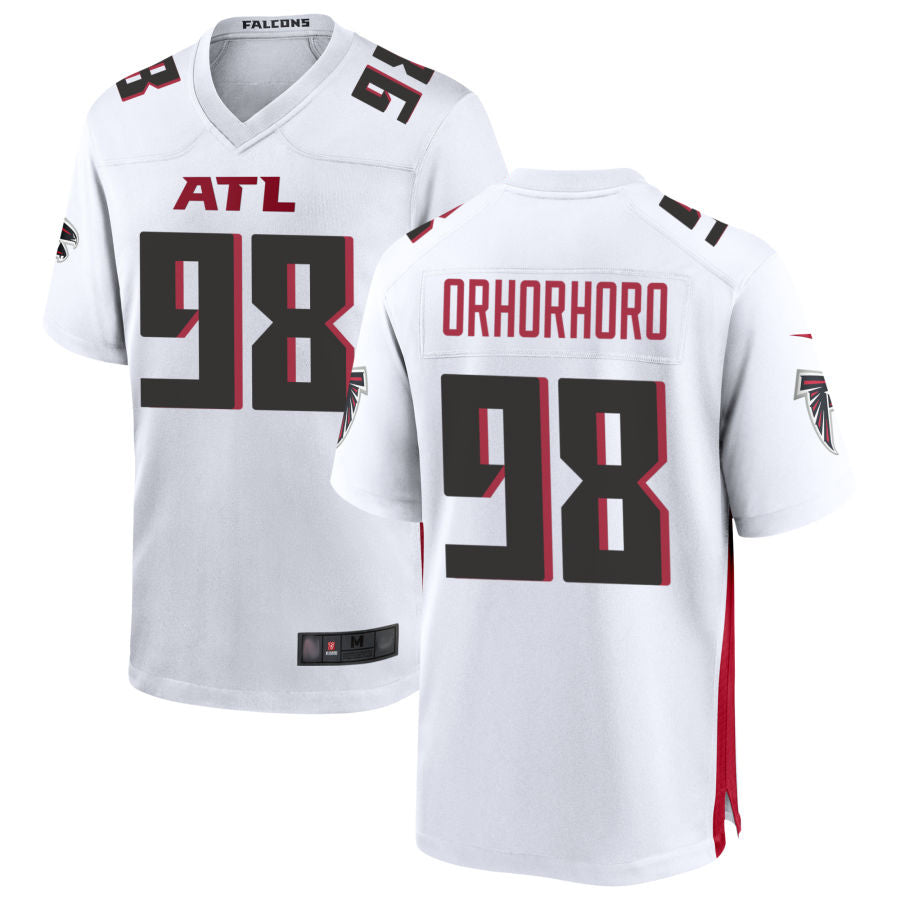 A.Falcons #98 Ruke Orhorhoro Player White Home Game Football Jerseys football jersey product view 1