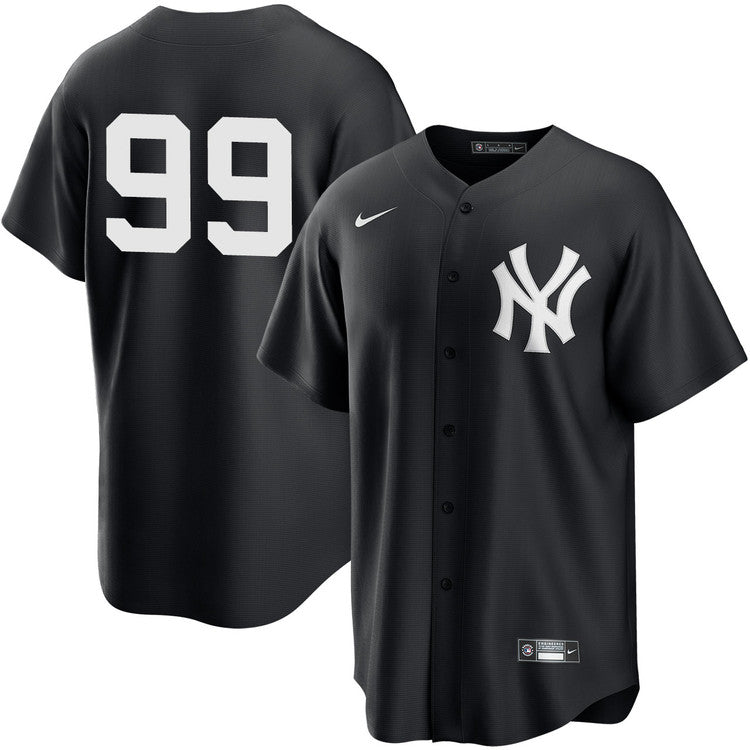 Aaron Judge New York Yankees Player Jersey - Black baseball jersey product view 1