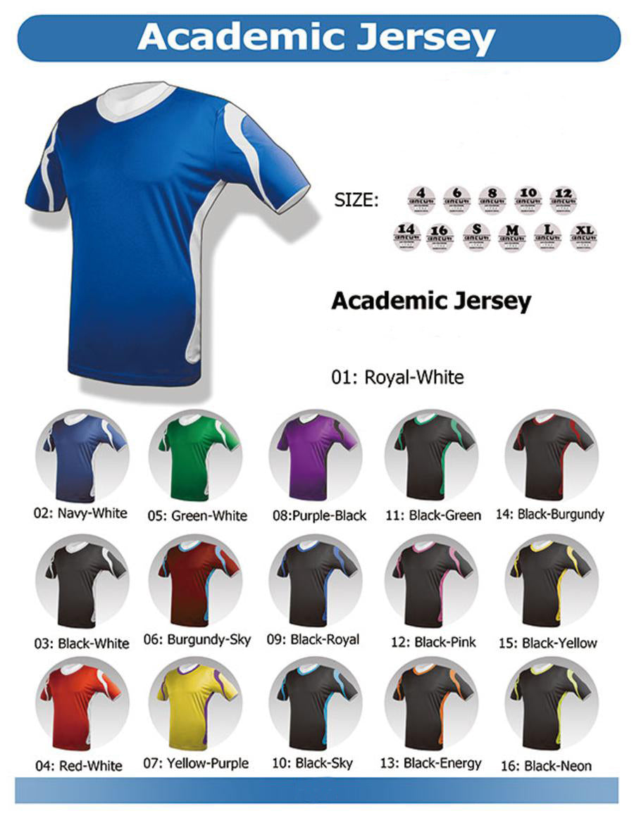 Academic Jersey sports jersey product view 1