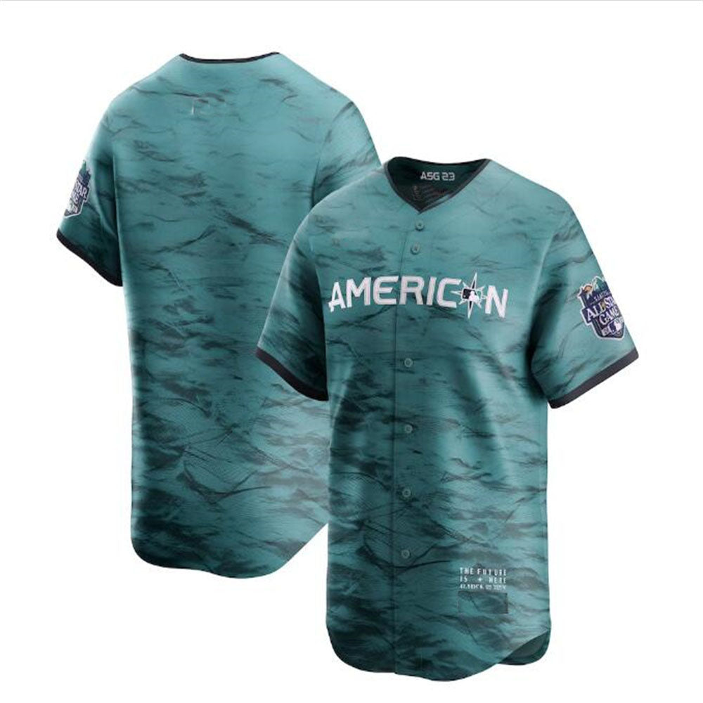 American League 2023 All-Star Game Limited Jersey - Teal Baseball Jerseys baseball jersey product view 1