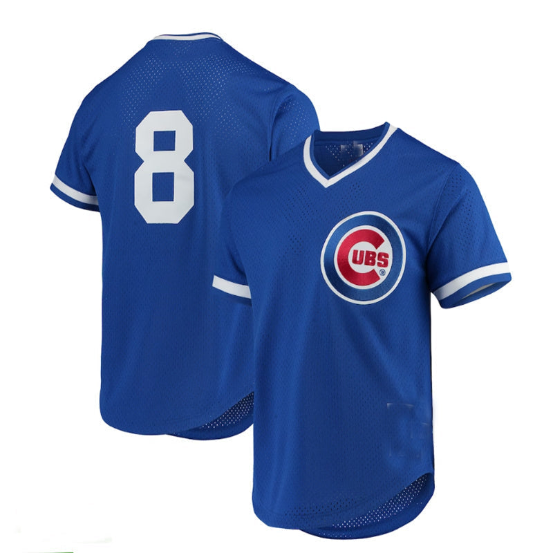 Chicago Cubs #8 Andre Dawson Cooperstown Collection Mesh Batting Practice Jersey - Royal Baseball Jerseys baseball jersey product view 1