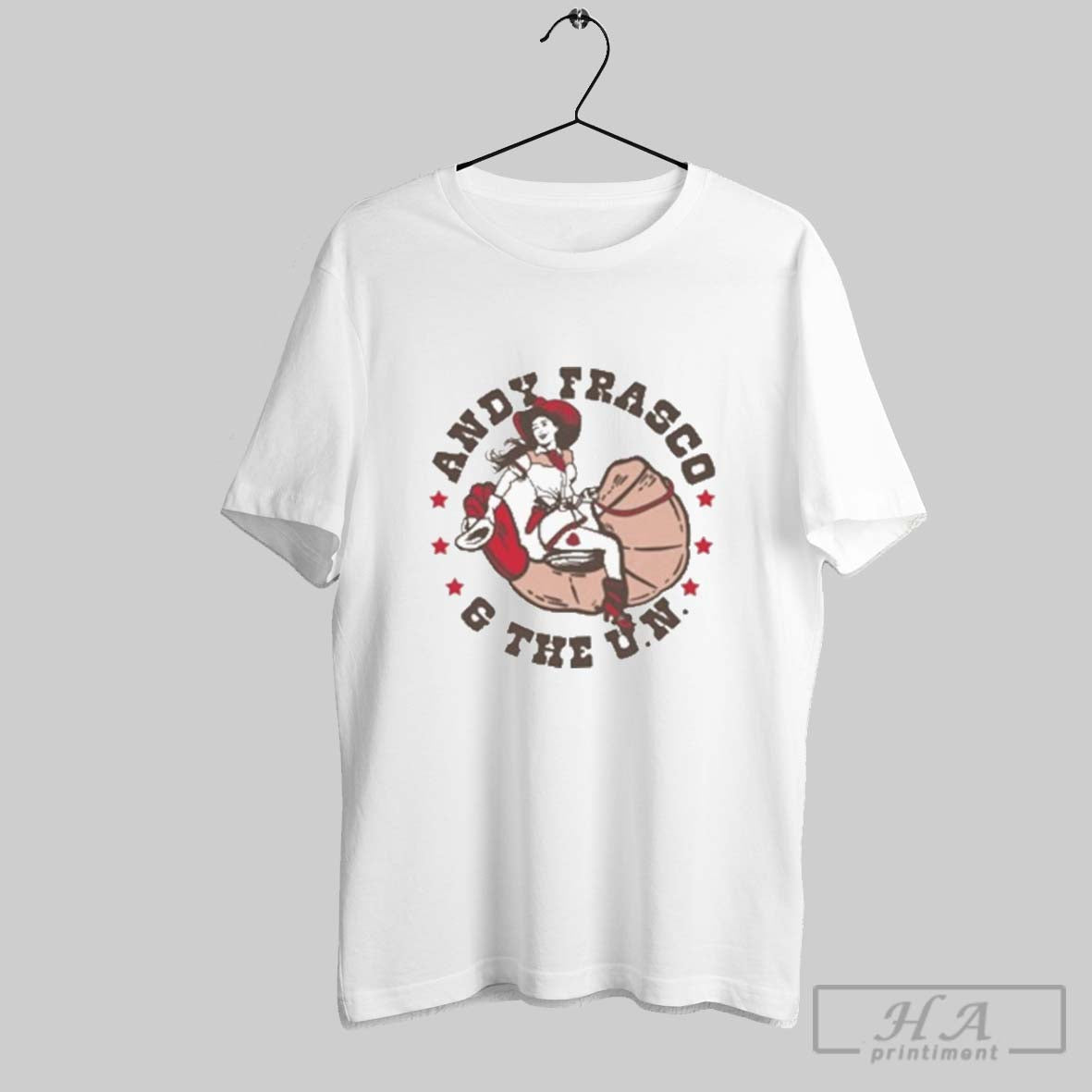 Andy Frasco Cowboy Shrimp - Adult & Kids T-Shirts, Sweatshirts & Hoodies apparel design preview 1
