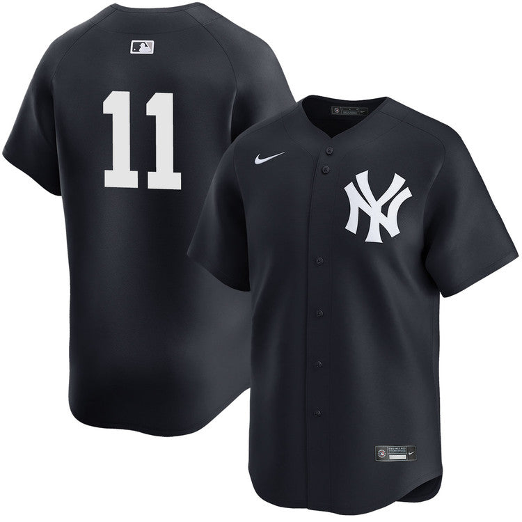 Anthony Volpe New York Yankees Alternate Limited Player Jersey - Navy baseball jersey product view 1