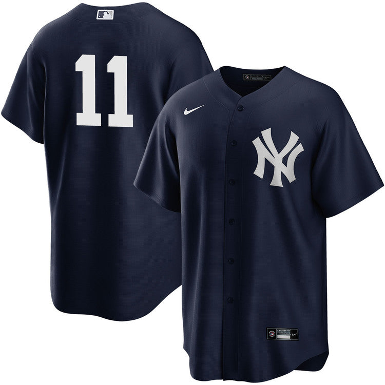 Anthony Volpe New York Yankees Alternate Player Jersey - Navy baseball jersey product view 1