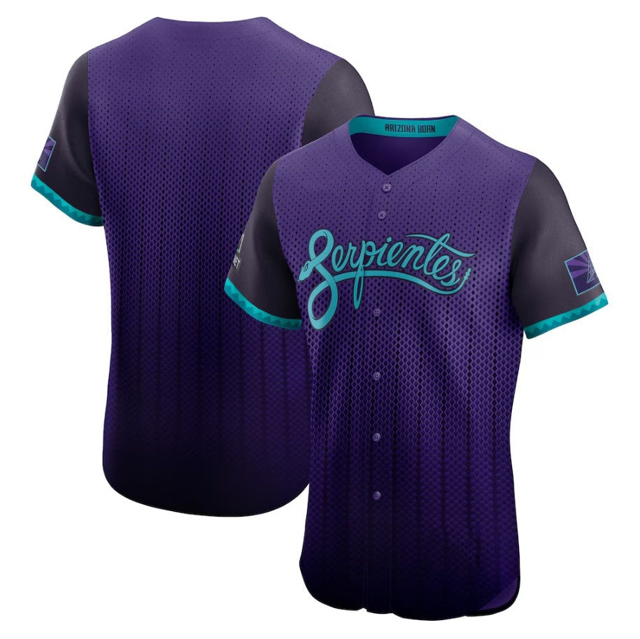 Arizona Diamondbacks 2025 City Connect Elite Jersey With Sponsor Patch - Purple Stitched Baseball Jersey baseball jersey product view 1