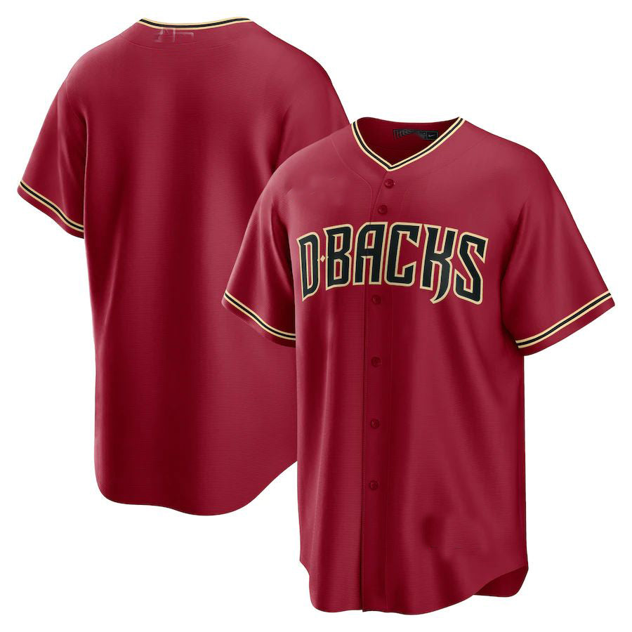 Arizona Diamondbacks Alternate Replica Team Jersey - Red Stitches Baseball Jerseys baseball jersey product view 1