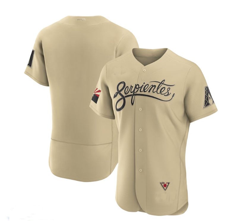 Arizona Diamondbacks City Connect Authentic Jersey - Gold Stitches Baseball Jerseys baseball jersey product view 1