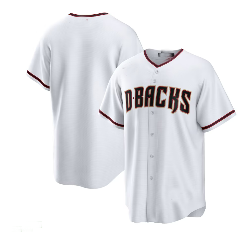 Arizona Diamondbacks Home Blank Replica Jersey - White Stitches Baseball Jerseys baseball jersey product view 1