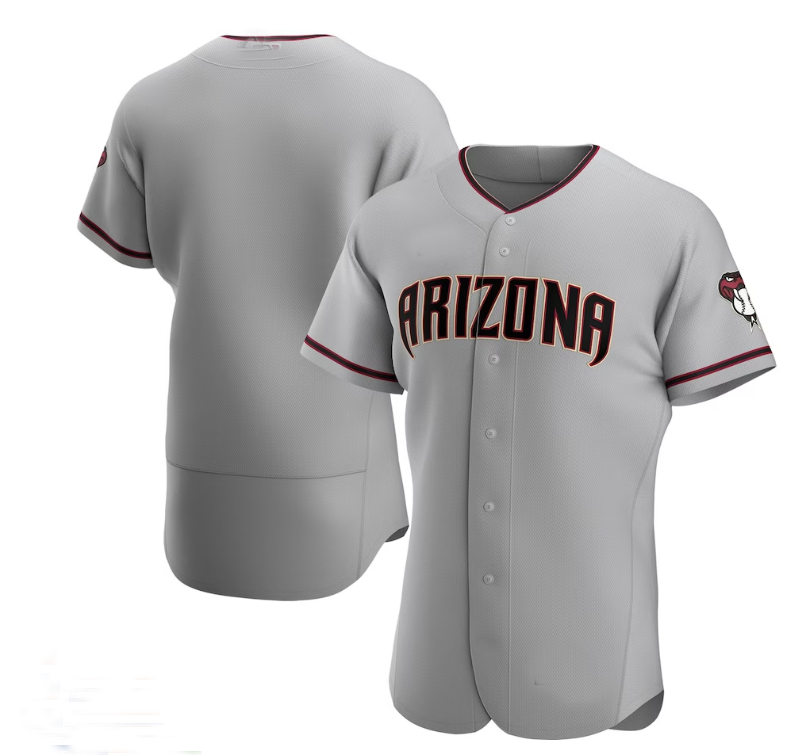 Arizona Diamondbacks Road Authentic Team Jersey - Gray Stitches Baseball Jerseys baseball jersey product view 1