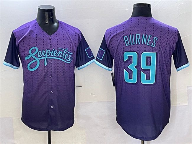 Arizona Diamondbacks #39 Corbin Burnes Purple 2025 City Connect Limited Stitched Baseball Jersey baseball jersey product view 1