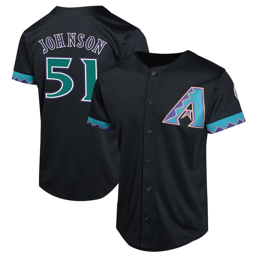Arizona Diamondbacks #51 Randy Johnson Cooperstown Collection Limited Player Jersey - Black Stitched Baseball Jersey baseball jersey product view 1