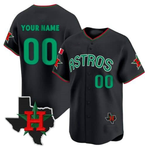 Custom Houston Astros Mexico Texas Patch Vapor Premier Limited V3 ¨C All Stitched Baseball Jersey baseball jersey product view 1