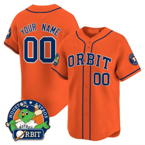 Custom Houston Astros Orbit Patch Vapor Premier Limited ¨C All Stitched Baseball Jersey baseball jersey product view 3