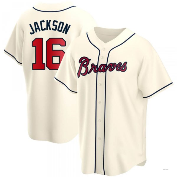 Atlanta Braves #16 Sonny Jackson Cream Alternate Jersey Stitches Baseball Jerseys baseball jersey product view 1
