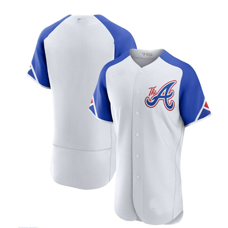 Atlanta Braves White 2023 City Connect Authentic Jersey Stitches Baseball Jerseys baseball jersey product view 1