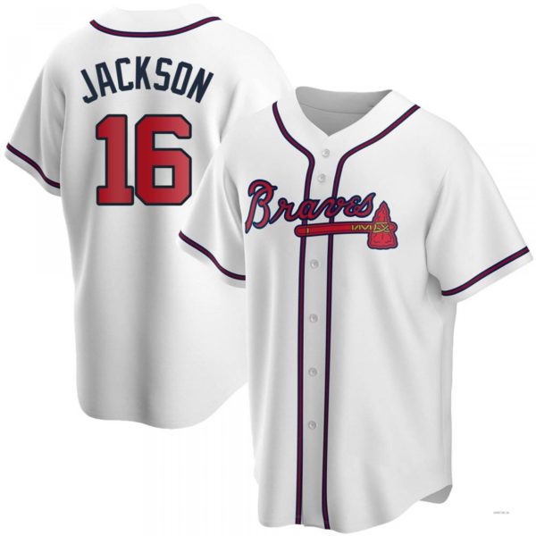 Atlanta Braves #16 Sonny Jackson White Home Jersey Stitches Baseball Jerseys baseball jersey product view 1