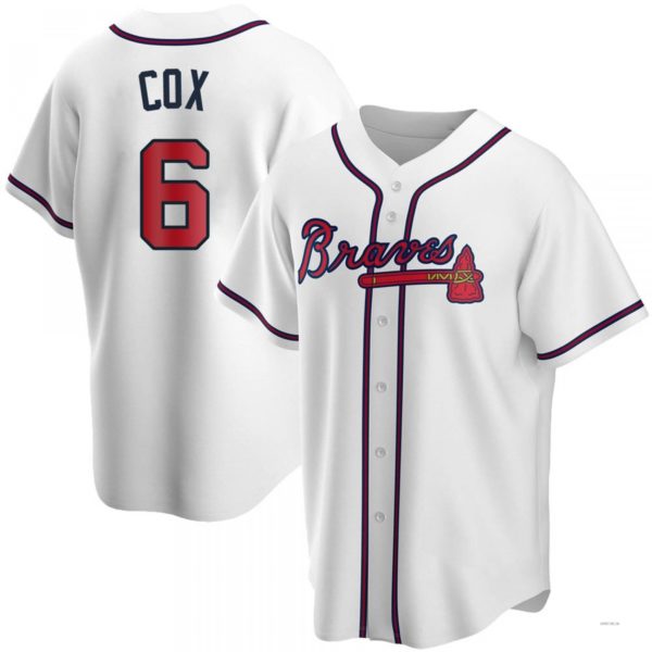Atlanta Braves #6 Bobby Cox White Home Jersey Stitches Baseball Jerseys baseball jersey product view 1