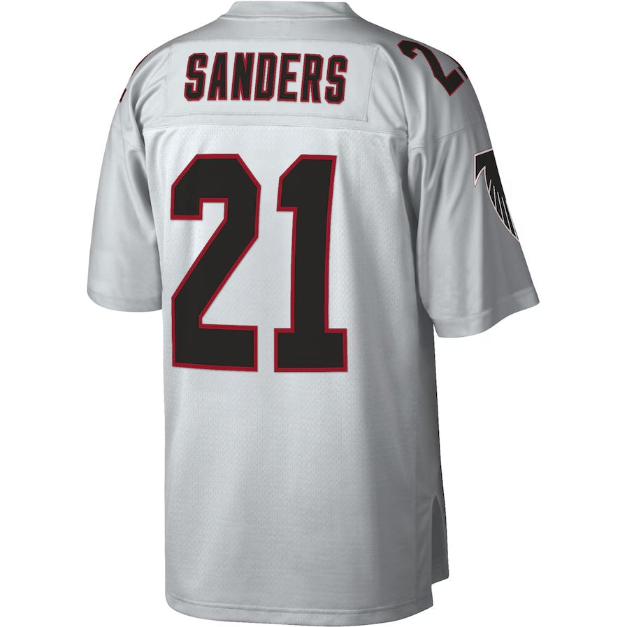 A.Falcons #21 Deion Sanders 100 Retired Player Legacy Jersey - Platinum Stitched American Football Jerseys football jersey product view 1