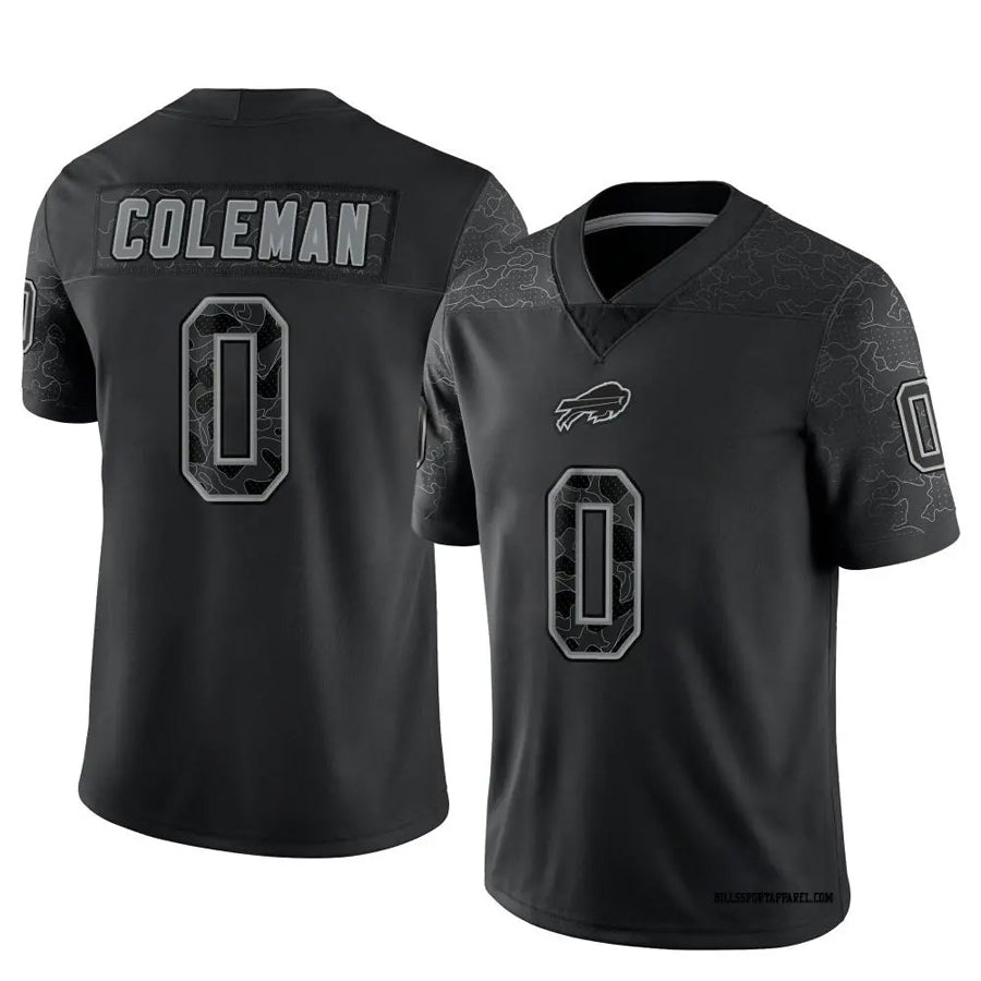 B.Bills #0 Keon Coleman Player Black RFLCTV Limited Football Jerseys football jersey product view 1