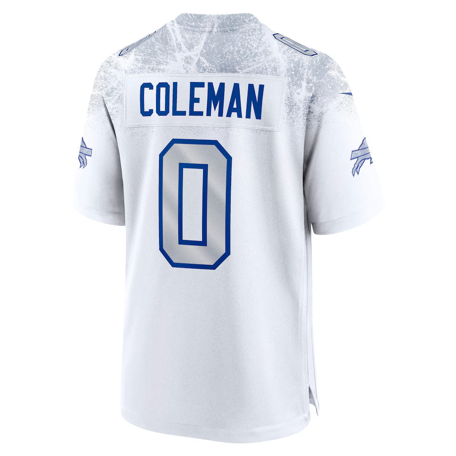 B.Bills #0 Keon Coleman Player White Rivalries Collection Game Football Jerseys football jersey product view 1