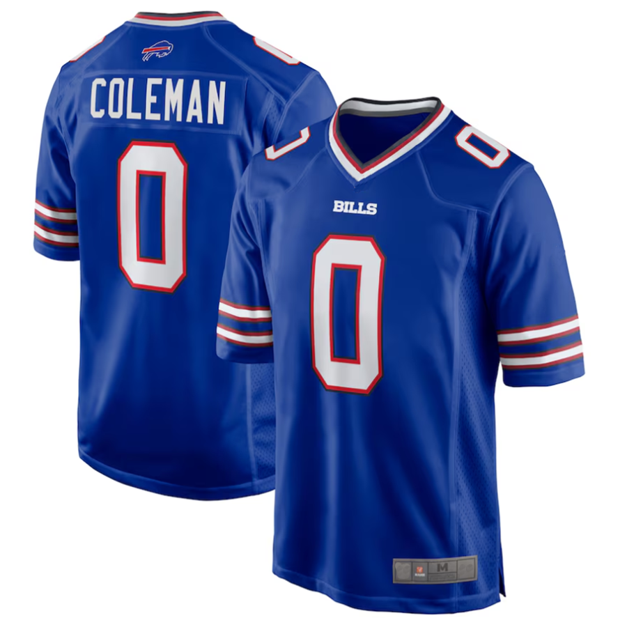 B.Bills #0 Keon Coleman Royal Player Game Football Jerseys football jersey product view 1