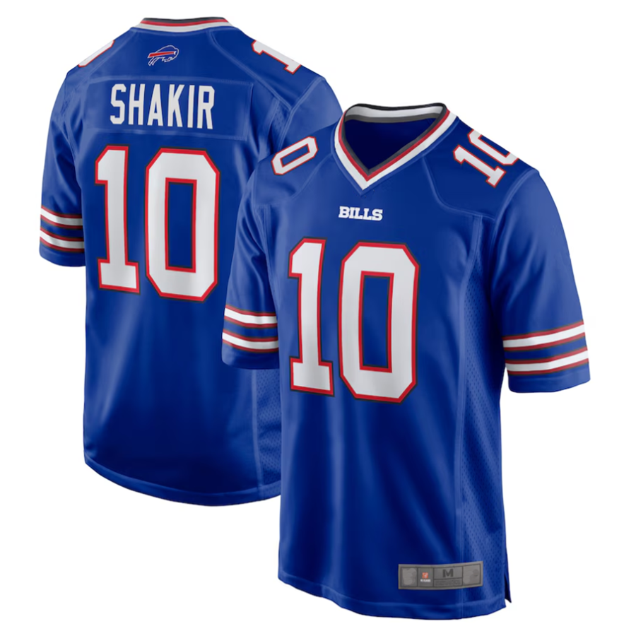B.Bills #10 Khalil Shakir Playre Royal Game Football Jerseys football jersey product view 1