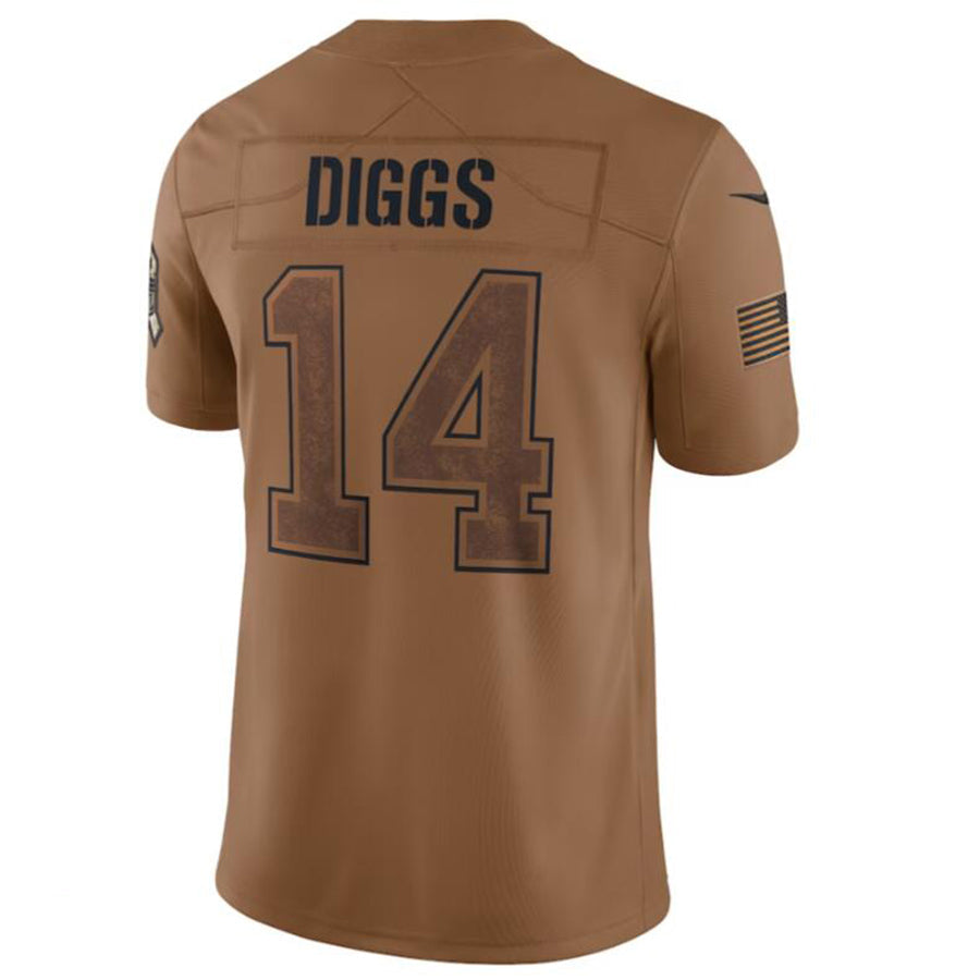 B.Bills #14 Stefon Diggs Brown 2023 Salute To Service Limited Jersey American Stitched Football Jerseys football jersey product view 1
