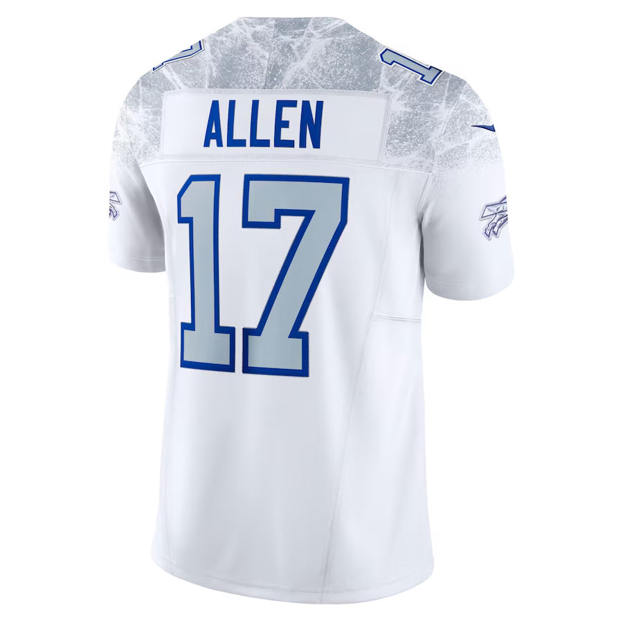 B.Bills #17 Josh Allen Player White Rivalries Collection Vapor Limited Football Jerseys football jersey product view 1