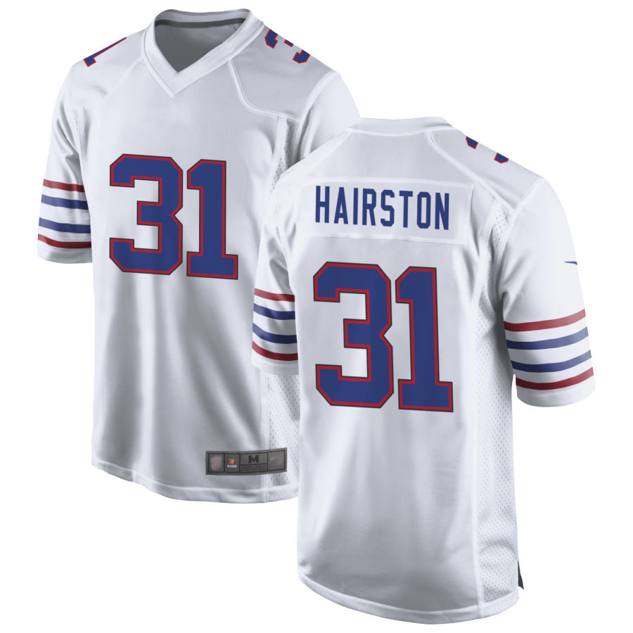 B.Bills #31 Maxwell Hairston Player White Game Football Jerseys football jersey product view 1