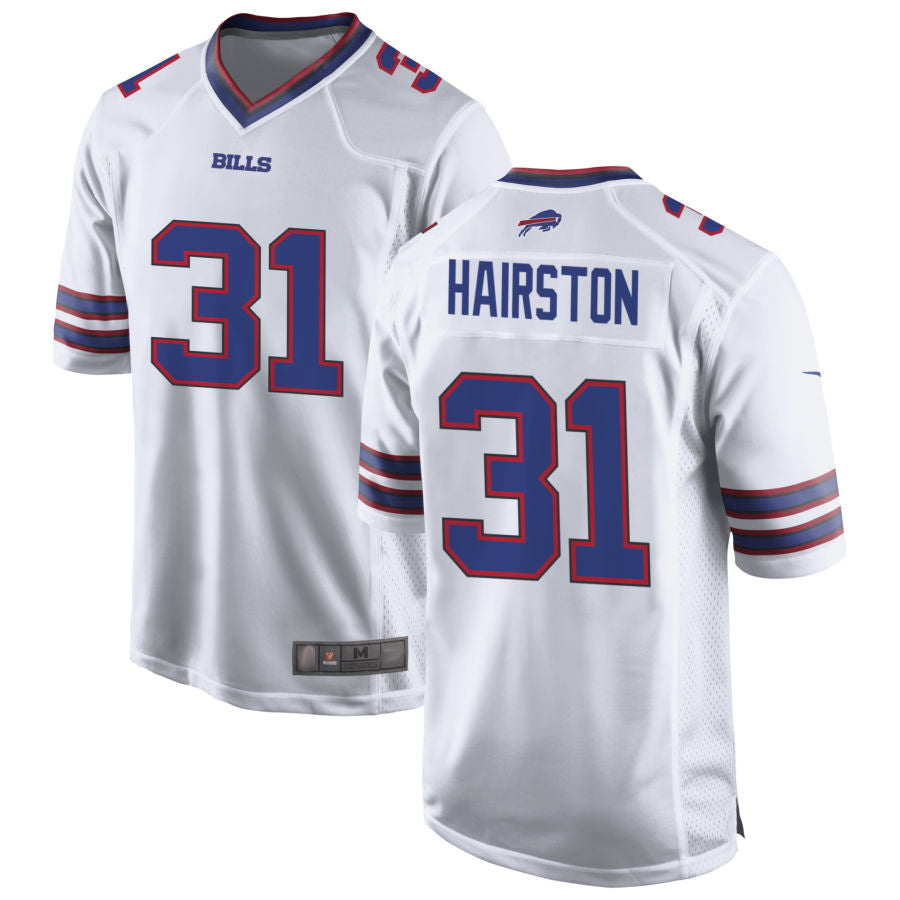 B.Bills #31 Maxwell Hairston Player White Home Game Football Jerseys football jersey product view 1
