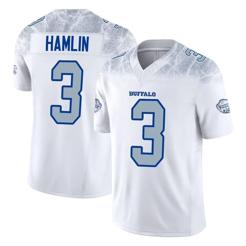 B.Bills #3 Damar Hamlin Player White Rivalries Collection Limited Football Jerseys football jersey product view 1