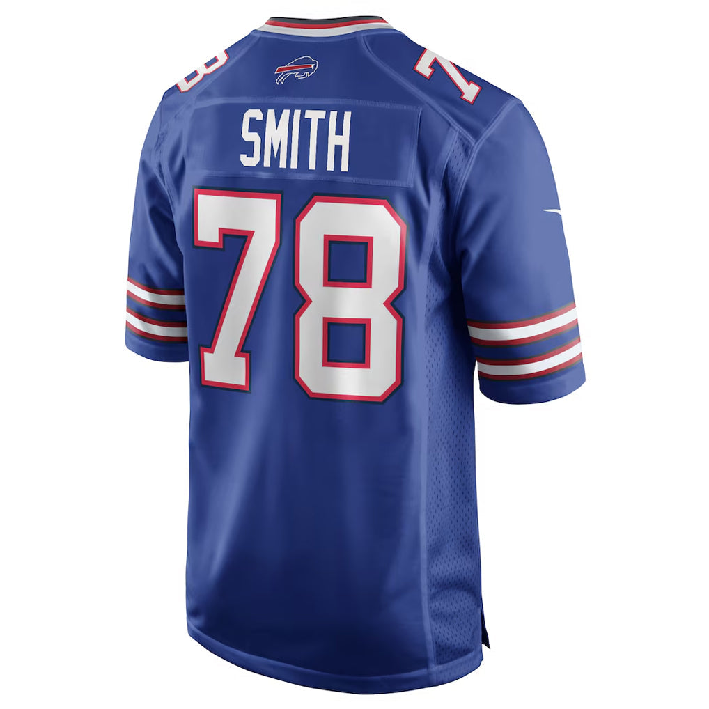 B.Bills #78 Bruce Smith Player Royal Home Game Football Jerseys football jersey product view 1