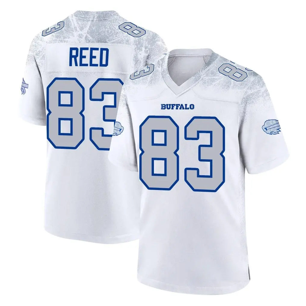 B.Bills #83 Andre Reed Player White Rivalries Collection Game Football Jerseys football jersey product view 1