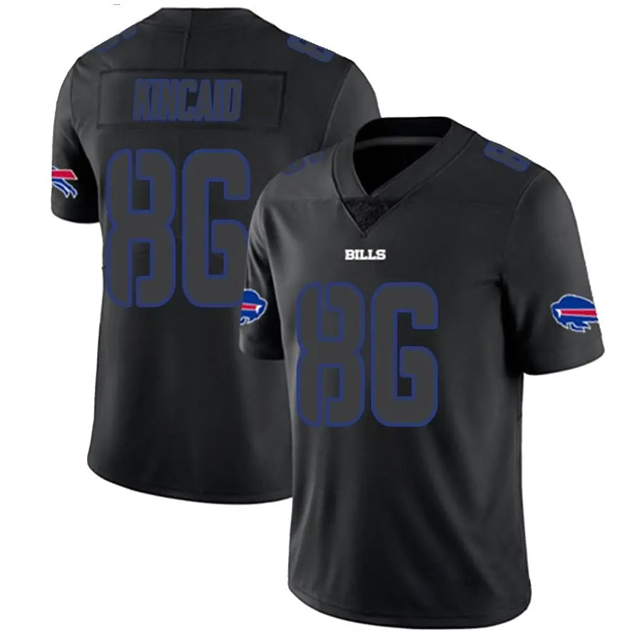 B.Bills #86 Dalton Kincaid Player Black Limited Football Jerseys football jersey product view 1