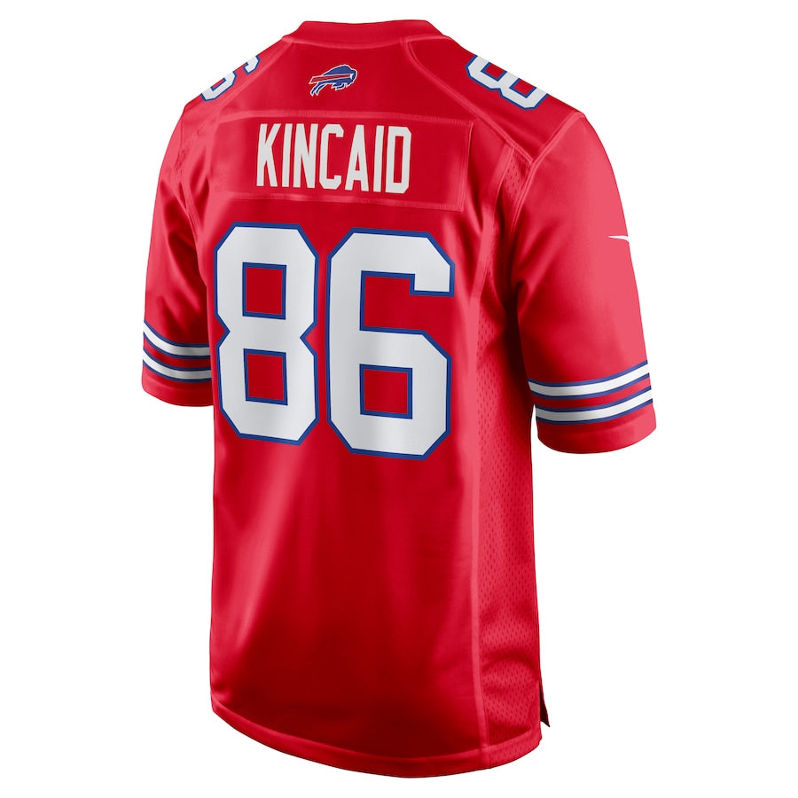 B.Bills #86 Dalton Kincaid Player Red Home Game Football Jerseys football jersey product view 1