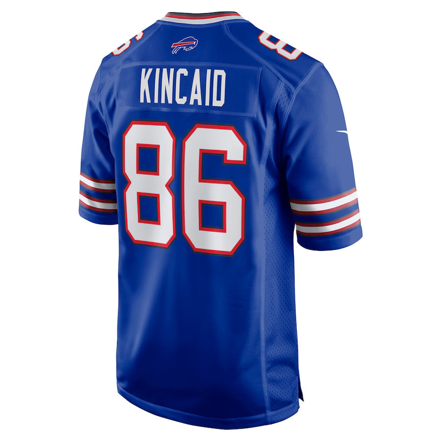 B.Bills #86 Dalton Kincaid Player Royal Home Game Football Jerseys football jersey product view 1