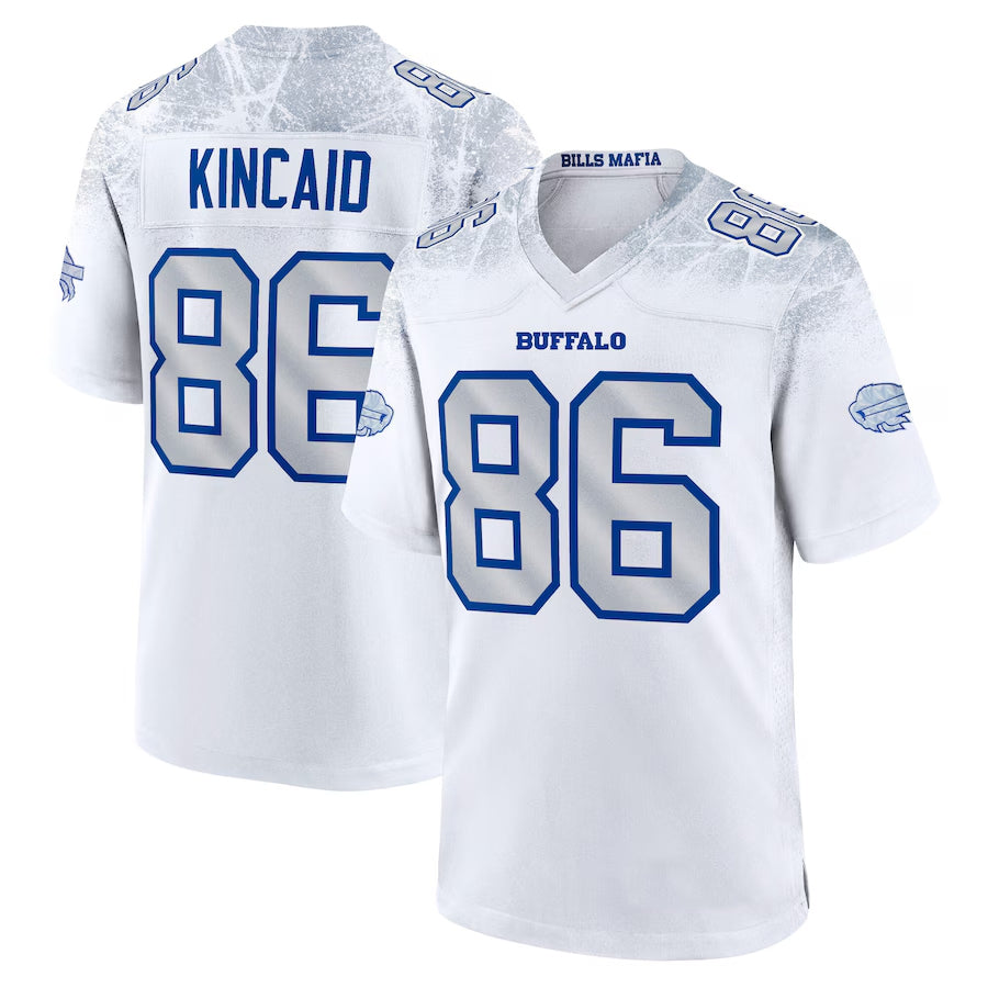 B.Bills #86 Dalton Kincaid Player White Rivalries Collection Game Football Jerseys football jersey product view 2