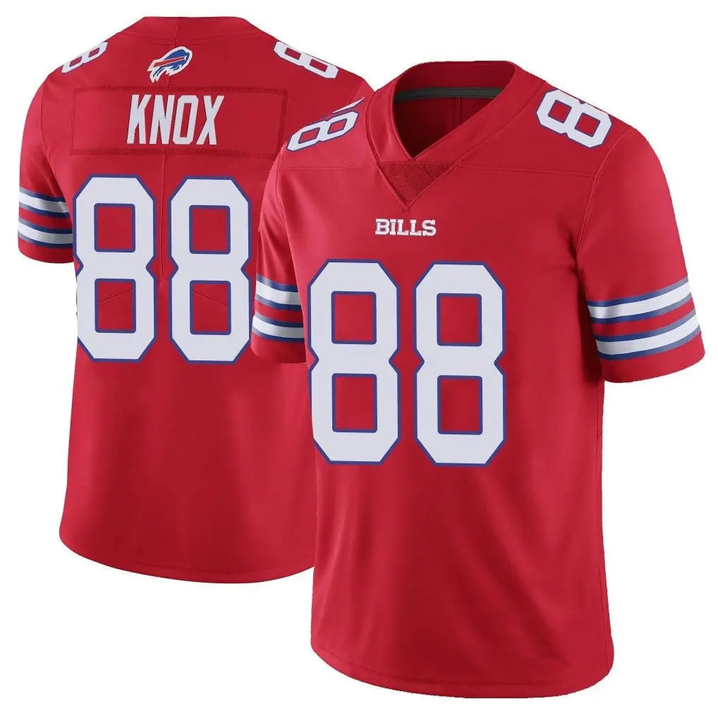 B.Bills #88 Dawson Knox Player Red Vapor Limited Football Jerseys football jersey product view 1