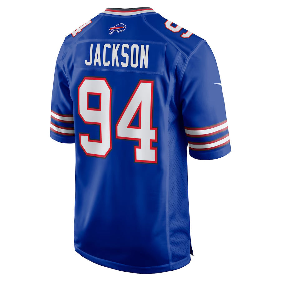 B.Bills #94 Landon Jackson Player Royal Home Game Football Jerseys football jersey product view 1