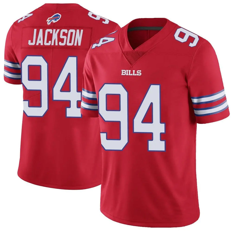 B.Bills #94 Landon Jackson Player Vapor F.U.S.E. Limited Red Football Jerseys football jersey product view 1
