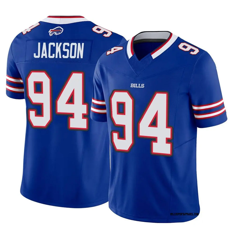 B.Bills #94 Landon Jackson Player Vapor F.U.S.E. Limited Royal Football Jerseys football jersey product view 1