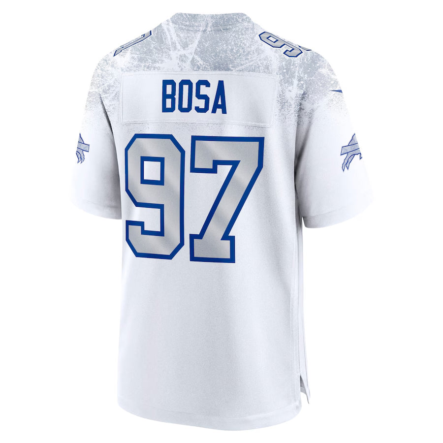 B.Bills #97 Joey Bosa Player White Rivalries Collection Game Football Jerseys football jersey product view 1