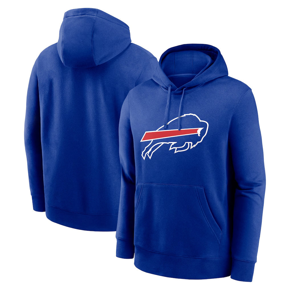 B.Bills Royal Primetime Club Logo Hoodie Player Football Jerseys football jersey product view 1