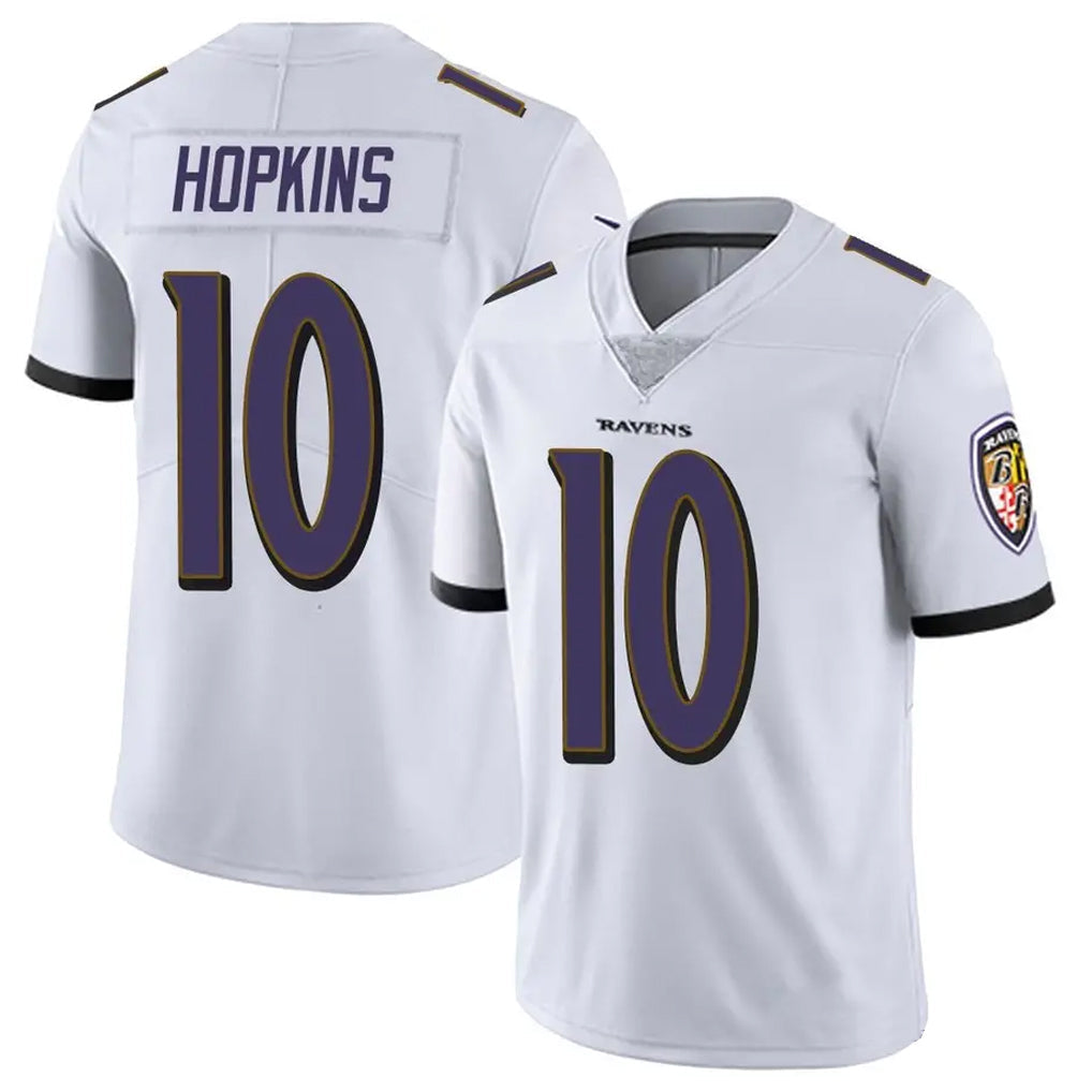 B.Ravens #10 DeAndre Hopkins Player White Vapor Limited Football Jerseys football jersey product view 1