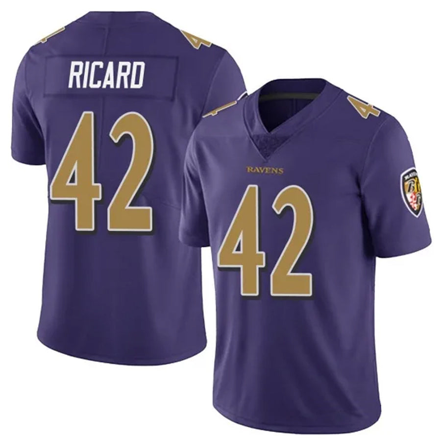 B.Ravens #42 Patrick Ricard Player Purple Vapor F.U.S.E. Limited Football Jerseys football jersey product view 1