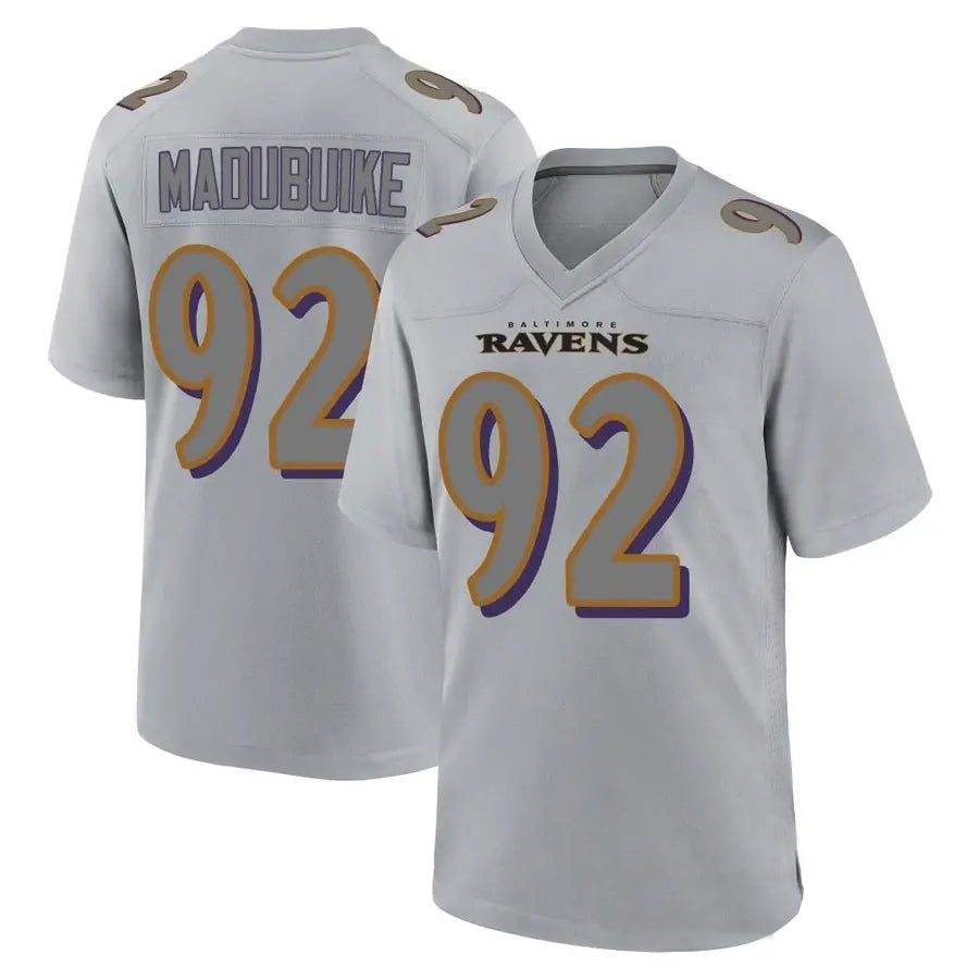 B.Ravens #92 Justin Madubuike Player Color Rush Vapor Untouchable Gray Football Jerseys football jersey product view 1