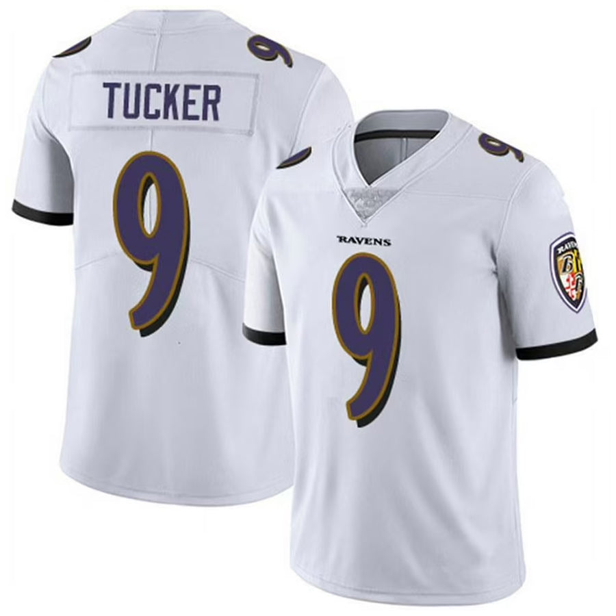 B.Ravens #9 Justin Tucker Player White Vapor F.U.S.E. Limited Football Jerseys football jersey product view 1