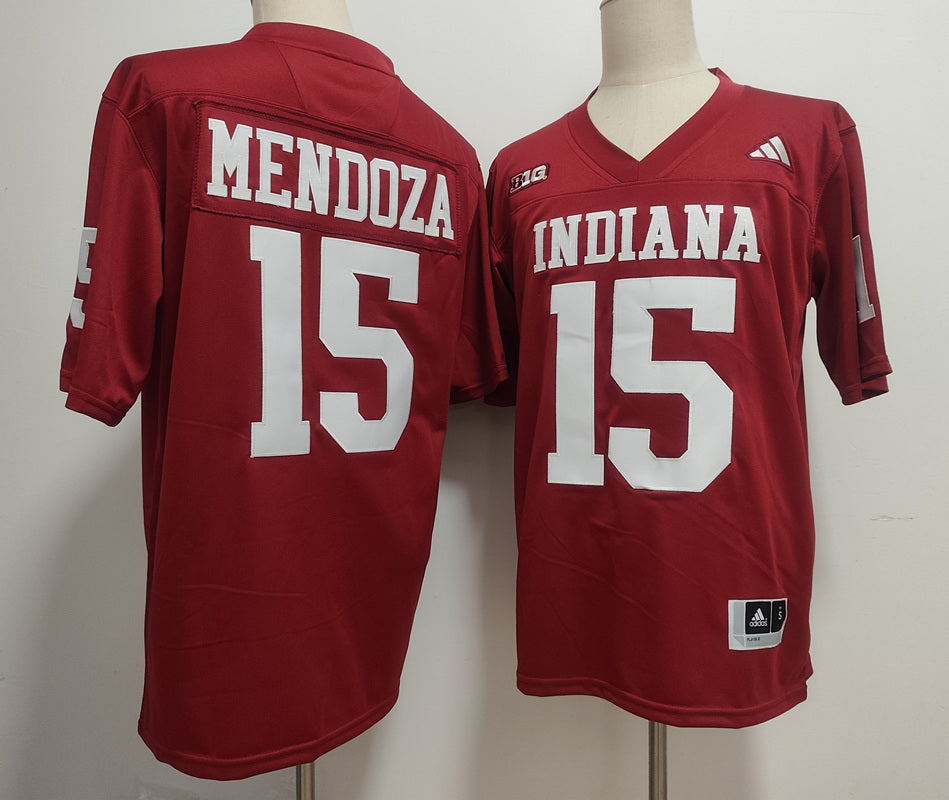 Fernando Mendoza Indiana Hoosiers Jersey - Red sports jersey product view 1