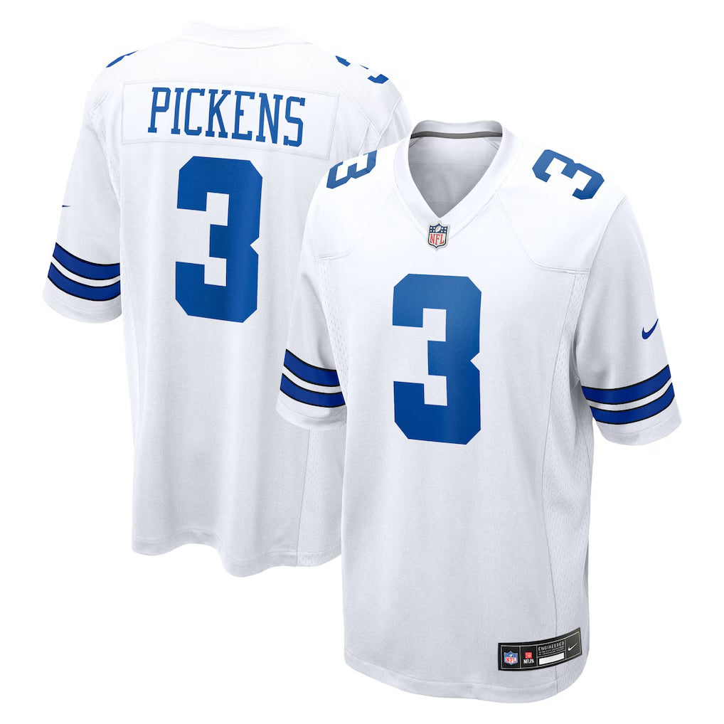 George Pickens Dallas Cowboys Jersey - White football jersey product view 1